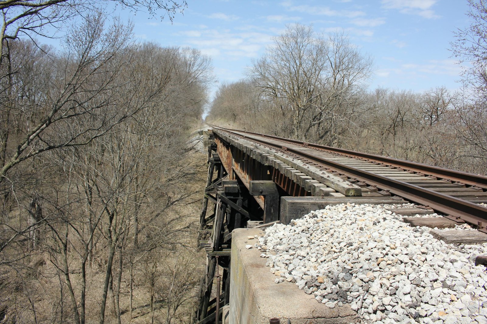 Looking west